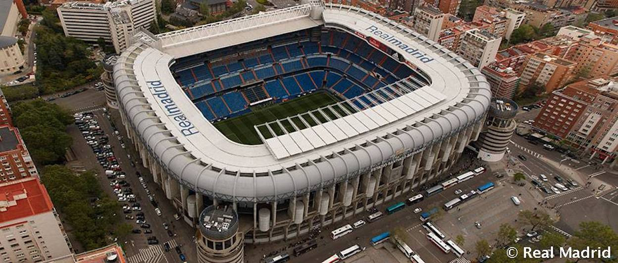 Una foto del Santiago Bernabéu, estadio del Real Madrid / Twitter