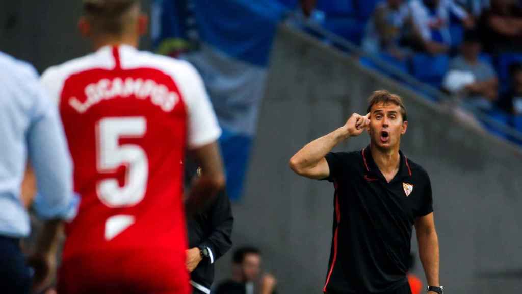 Julen Lopetegui en el Espanyol-Sevilla / EFE