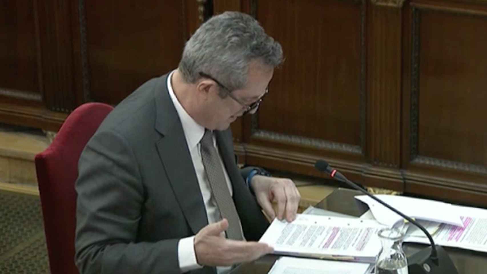 Joaquin Forn durante el juicio del 1-O