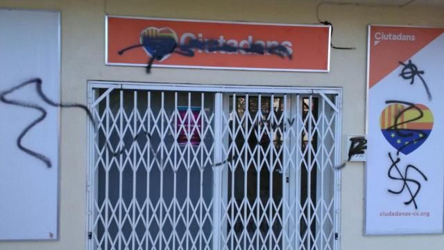 Ataque a la sede de Cs en Calafell