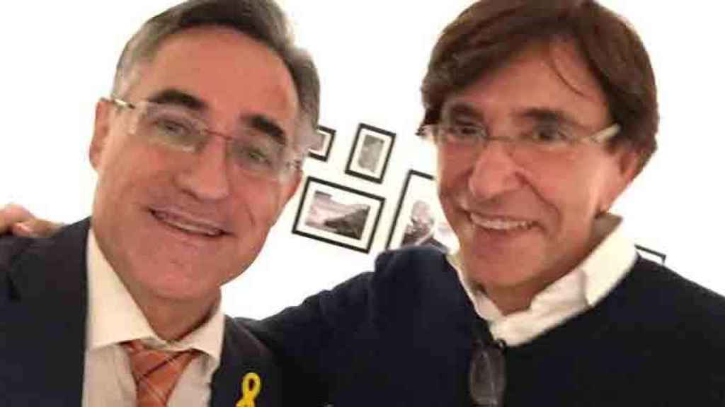 Ramon Tremosa, eurodiputado convergente, junto a Elio Di Rupo, exprimer ministro belga / TWITTER