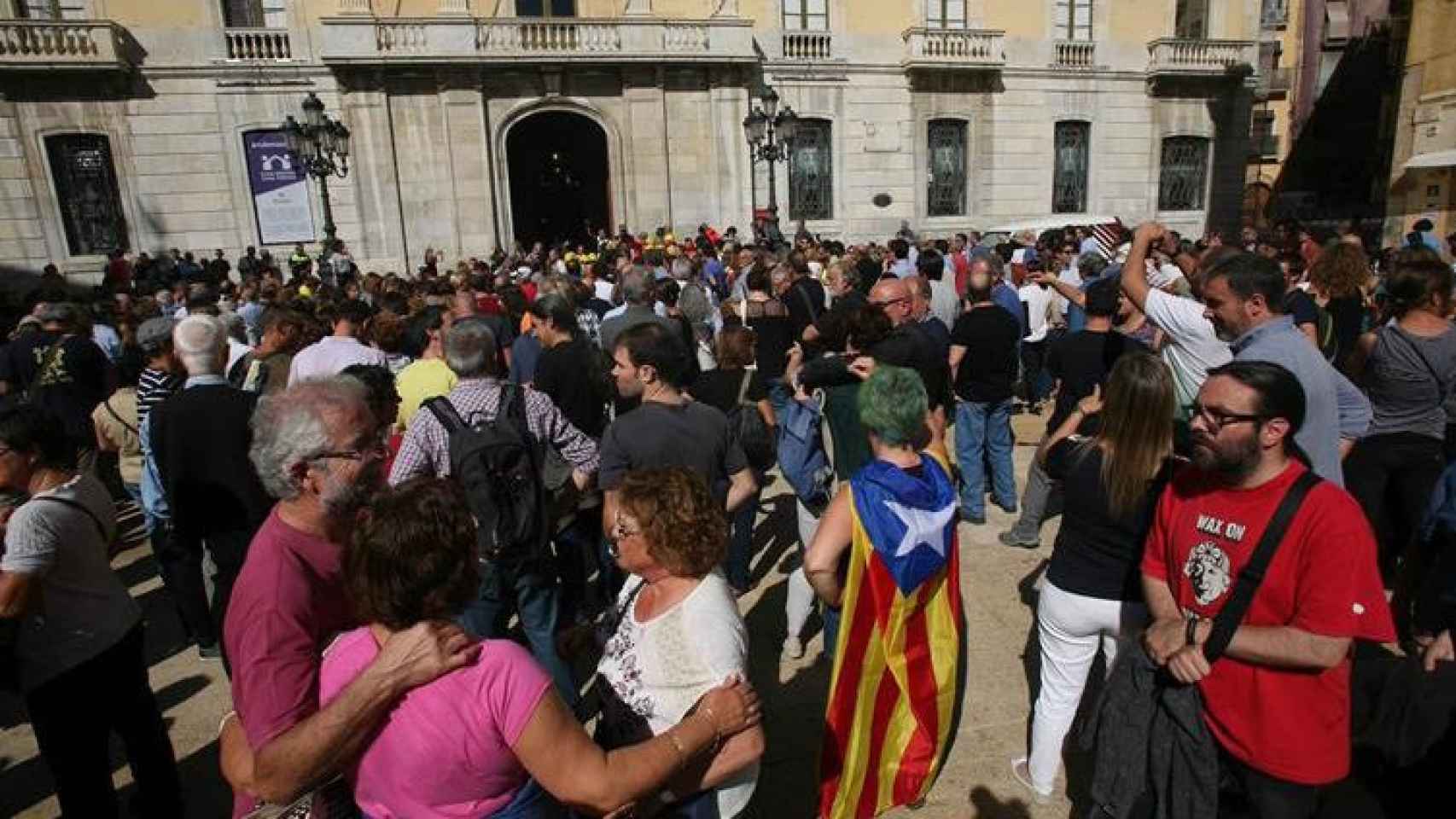 Protestas del pasado 2 de octubre en tarragona, donde está la sede de Sanantur / EFE