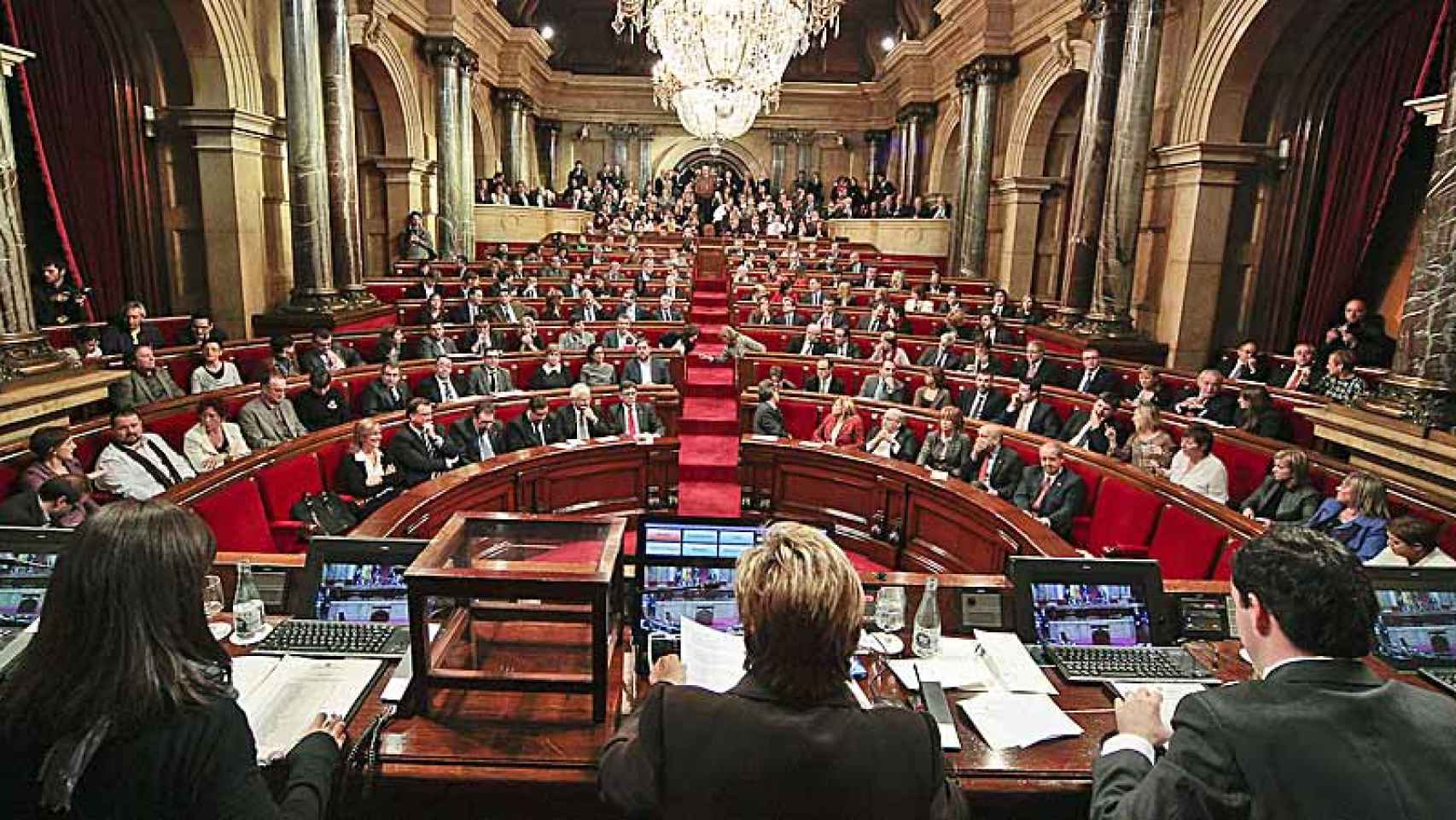 Sesión constitutiva del Parlament de la décima legislatura, en diciembre de 2012