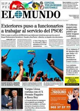 Portada de 'El Mundo' del 5 de marzo de 2019 / KIOSKO