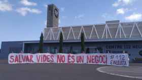 Rueda de prensa del comité de huelga de los trabajadores del servcio de atención 112 de Cataluña / COMITÉ HUELGA 112