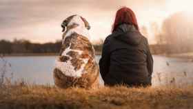 Una mujer mira al atardecer con su perro / EUROPA PRESS