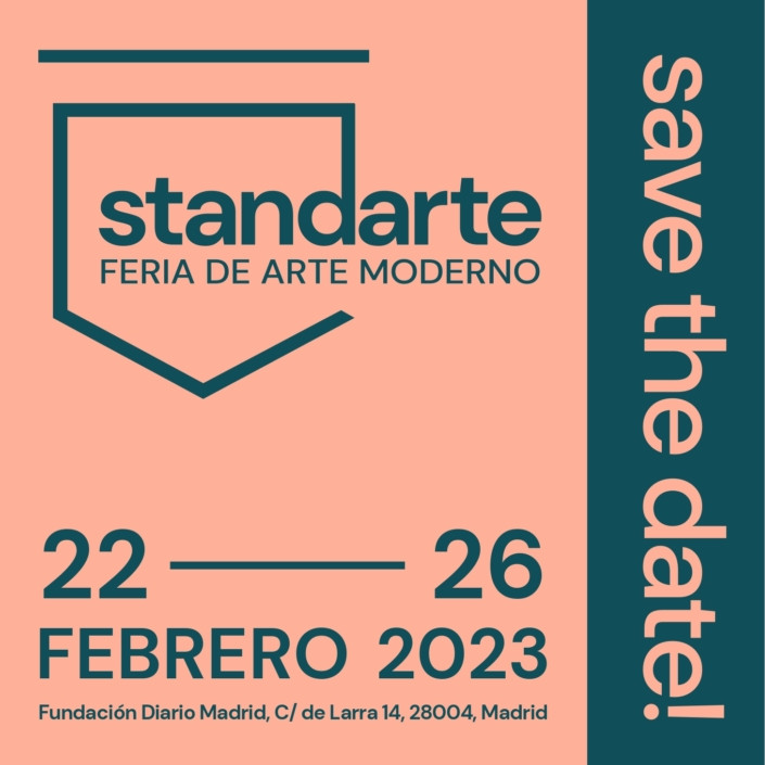 Cartel de la feria de arte moderno Standarte, enmarcada dentro de ARCO / FERIA STANDARTE