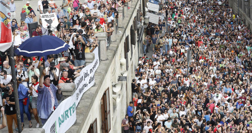 Inicio de las Fiestas de Vitoria (Álava), este jueves - EFE/ David Aguilar