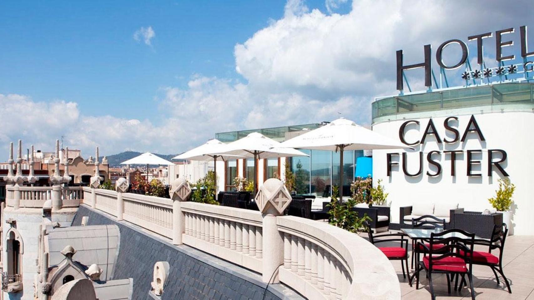 Imagen de la terraza del Hotel Casa Fuster de Barcelona, uno de los alojamientos cinco estrellas / HCF