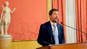 El presidente de la Cámara de Comercio de Barcelona, Joan Canadell, en el encuentro con la prensa por Navidad / EUROPA PRESS