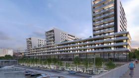 Uno de los edificios proyectados por Kronos Homes en Badalona / YOUTUBE