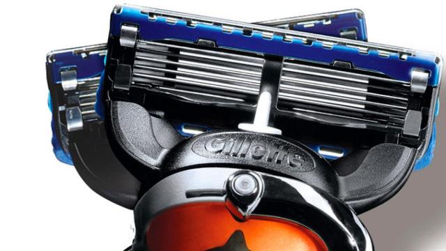 Imagen de una cuchilla de afeitar de la marca Gillette