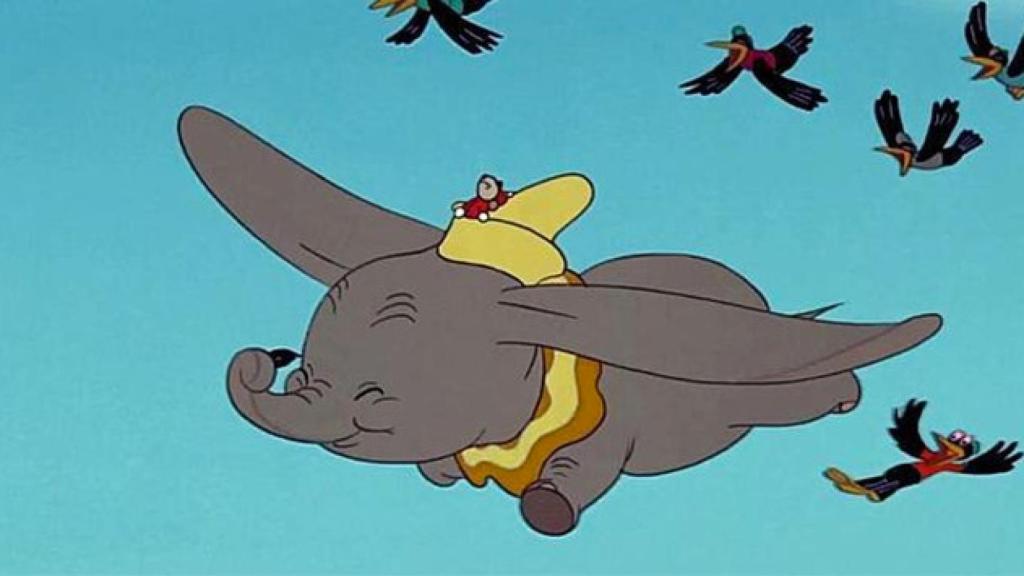 Dumbo, en la película de Disney