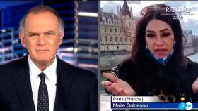 Pedro Piqueras y Maite Galdeano en 'Informativos Telecinco' /TELECINCO