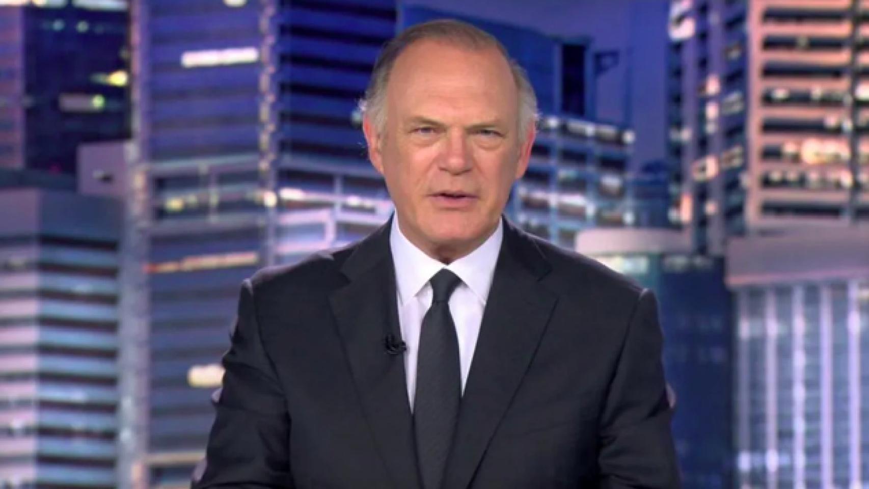 Pedro Piqueras presentando la edición nocturna de Informativos Telecinco / MEDIASET