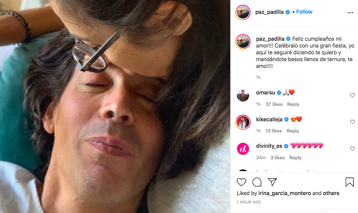Paz Padilla recuerda a su marido Antonio Juan Vidal en el día de su cumpleaños / INSTAGRAM