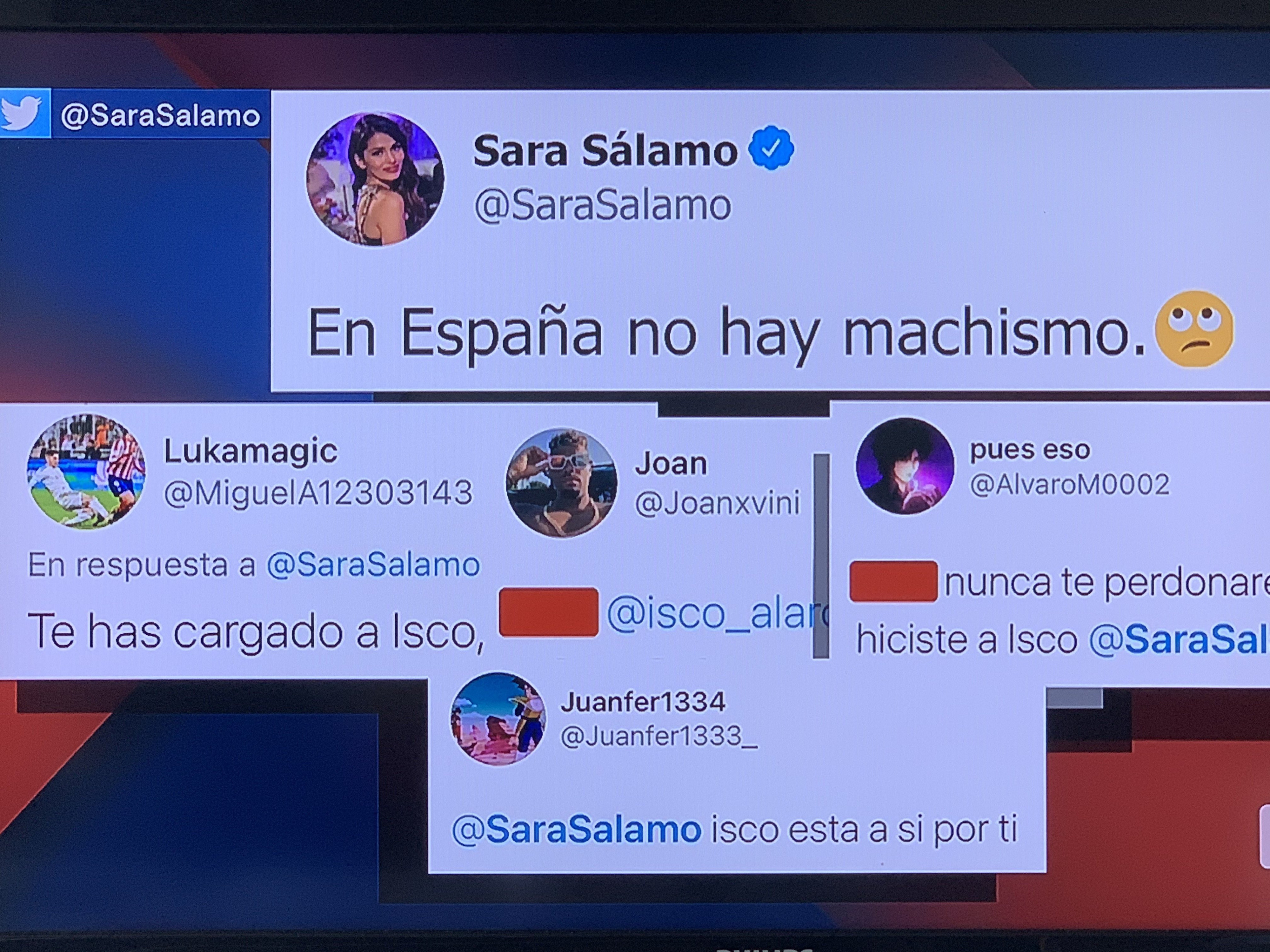 sara sálamo denuncia insultos