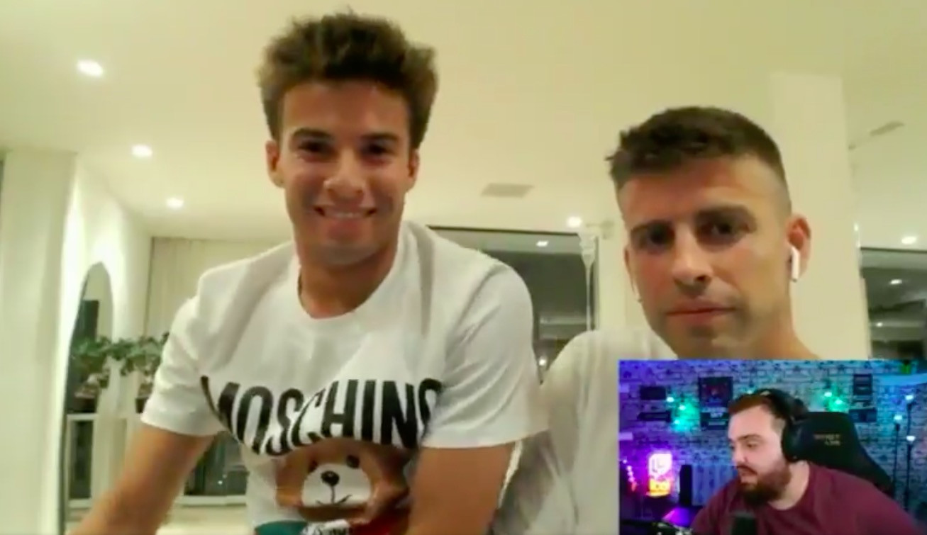 Riqui Puig y Gerard Piqué, con Ibai Llanos / REDES