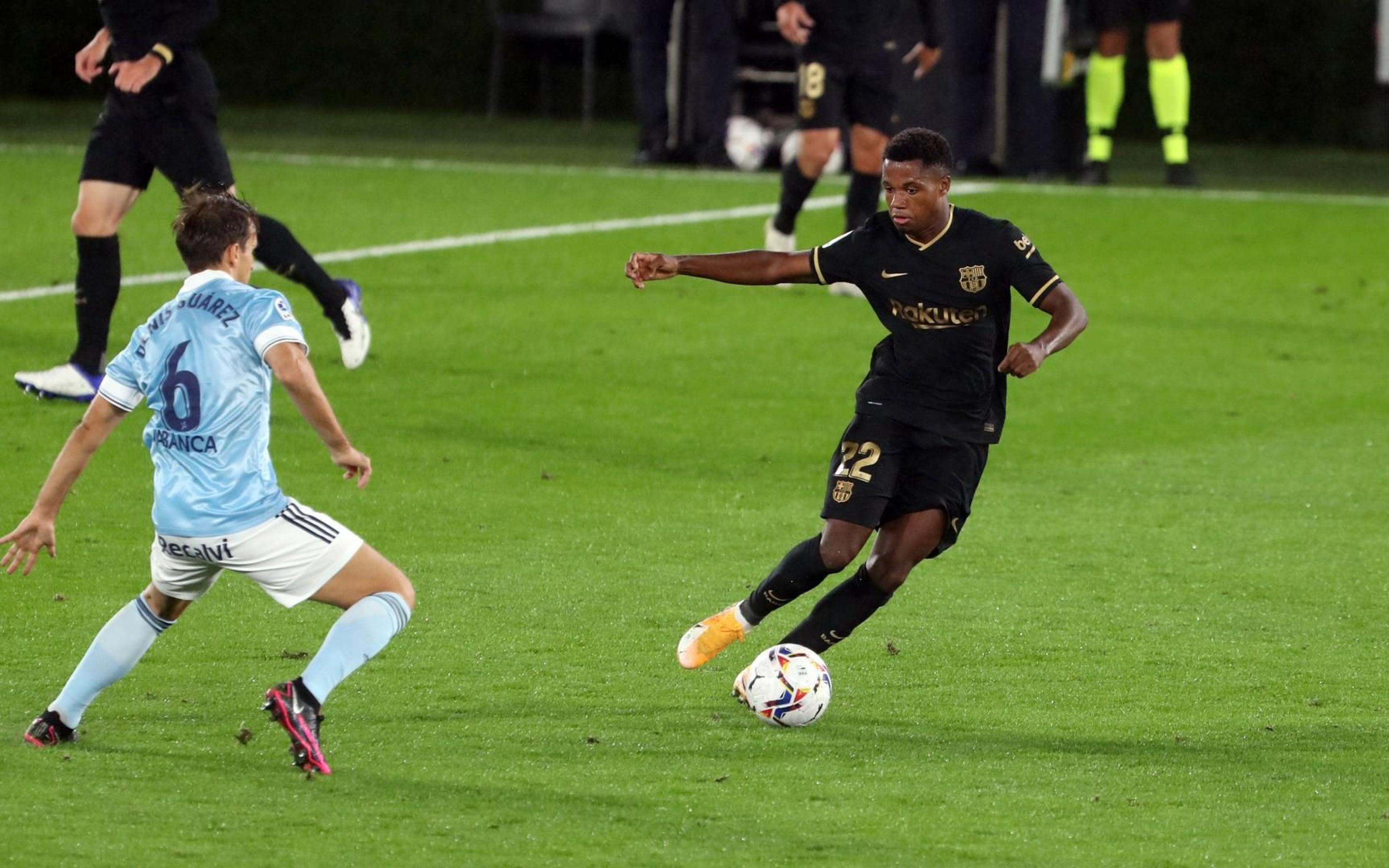 Ansu Fati jugando contra el Celta de Vigo / FC Barcelona