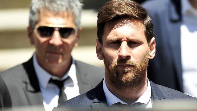 Una foto de Leo Messi y su padre Jorge Messi / Twitter