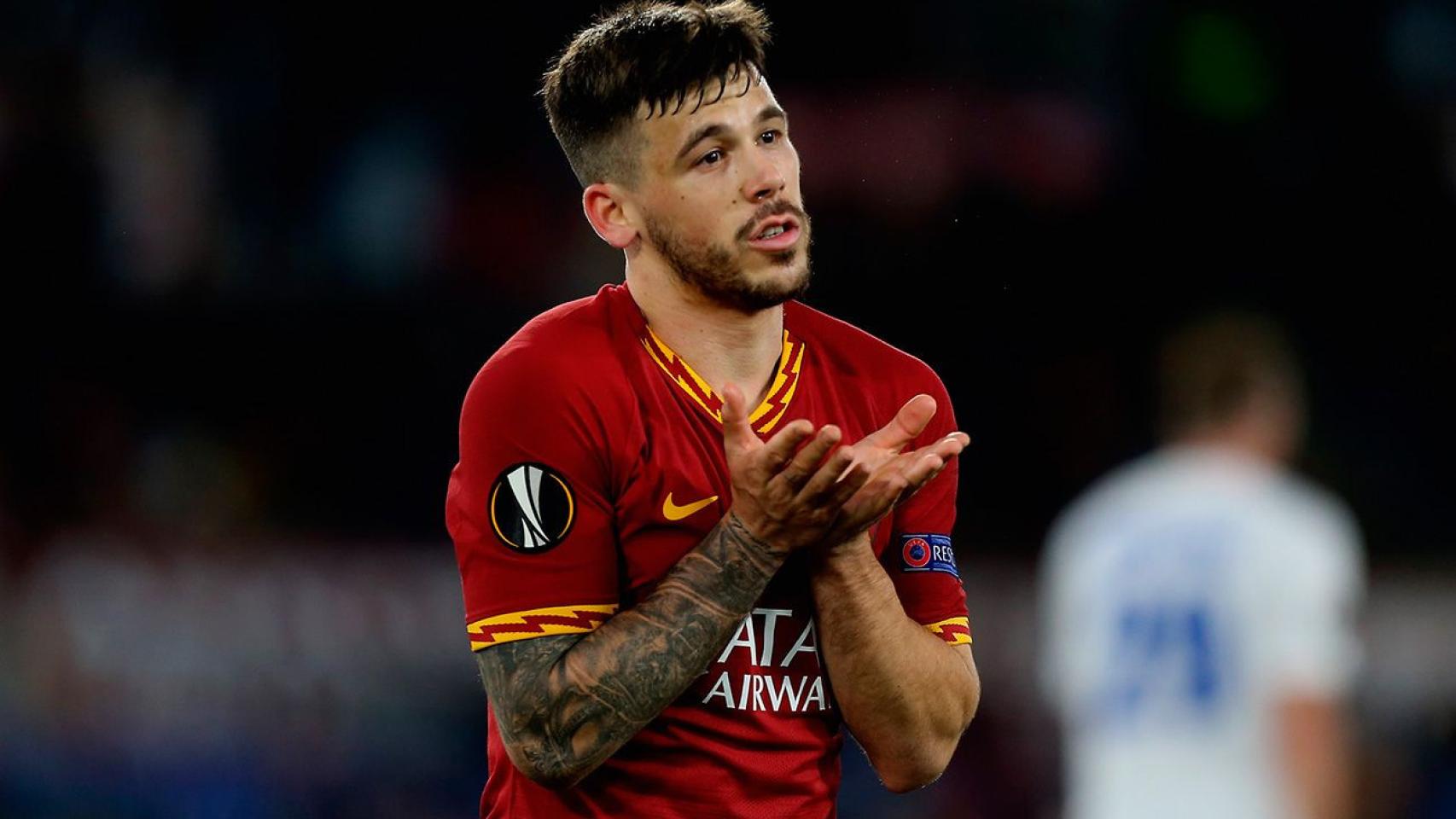 Carles Pérez lamentando una ocasión con la Roma / Redes