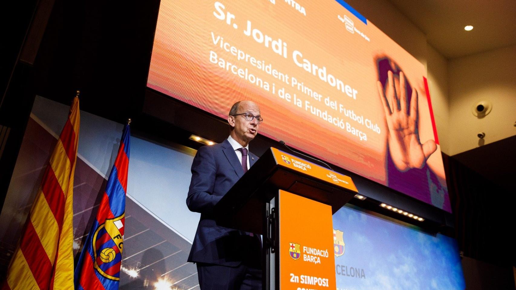 Cardoner, imagen social del club, en un acto de la Fundació Barça / Redes