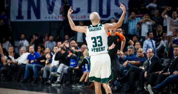 Nick Calathes con el Panathinaikos / Redes