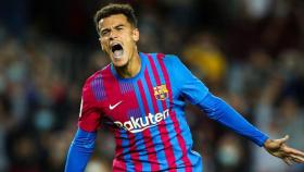 Philippe Coutinho celebra un gol de esta temporada con el Barça / FCB