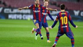 Jordi Alba celebrando su gol contra la Real Sociedad / FC Barcelona