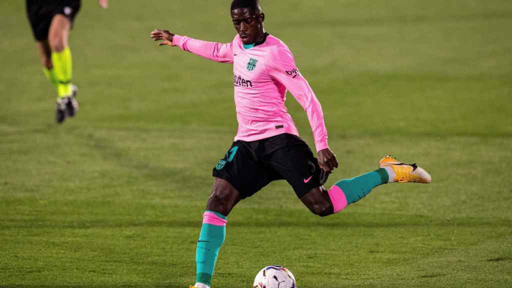 Ousmane Dembelé, en una acción ante el Getafe | EFE