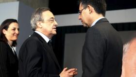 Bartomeu, en un acto junto a Florentino Pérez | EFE