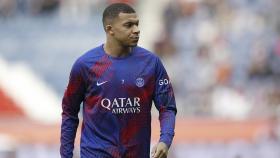 Kylian Mbappé, calentando, antes de un partido con el PSG / EFE