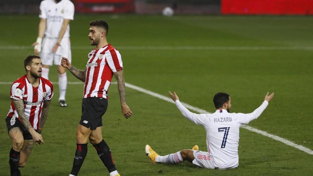 Hazard en el partido contra el Athletic / EFE