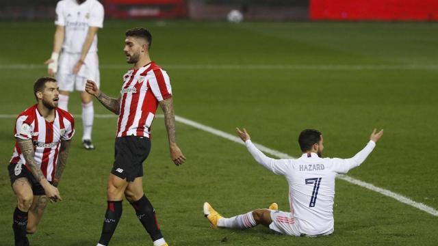 Hazard en el partido contra el Athletic / EFE