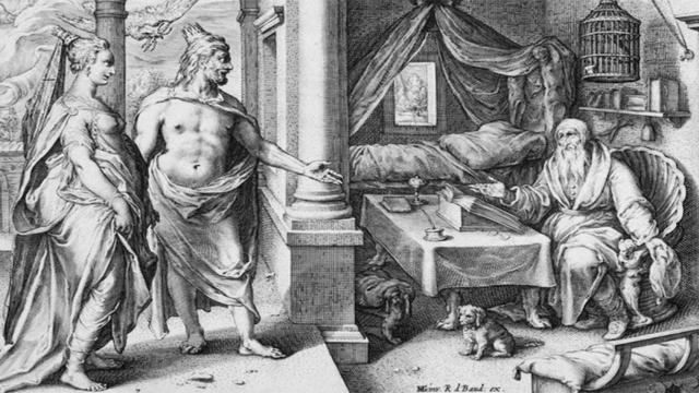 Zeus, Hera y Tiresias