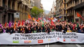 Manifestación de los sindicatos educativos en Barcelona / Luis Miguel Añón (CG)