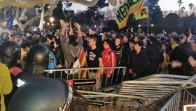 Manifestación en el parque de la Ciutadella en la que resultaron heridos los mossos / EUROPA PRESS