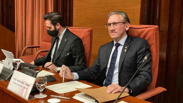 El 'conseller' de Economía y Hacienda de la Generalitat, Jaume Giró, en el Parlament / EUROPA PRESS