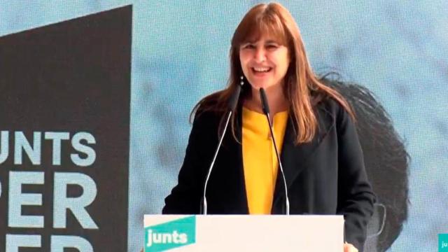 Laura Borràs, en Sant Cugat / YOUTUBE