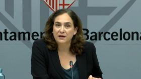 Ada Colau, alcaldesa de Barcelona, en una comparecencia pública anterior / EP