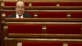 Imagen de Miquel Iceta en su escaño del Parlament / EFE