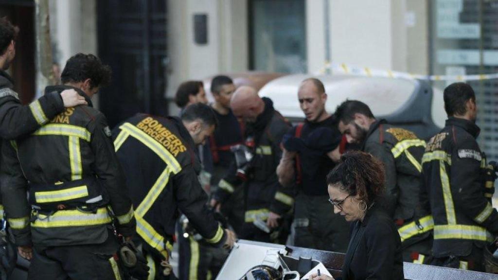 Bomberos en una imagen de archivo