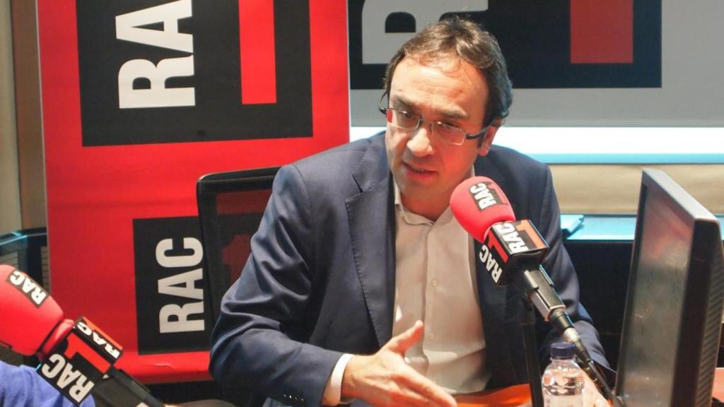 Josep Rull en una de sus entrevistas en la emisora RAC1