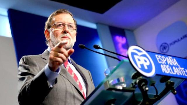 Mariano Rajoy, presidente del Gobierno, en su comparecencia de prensa tras el encuentro del comité ejecutivo nacional del PP / CG
