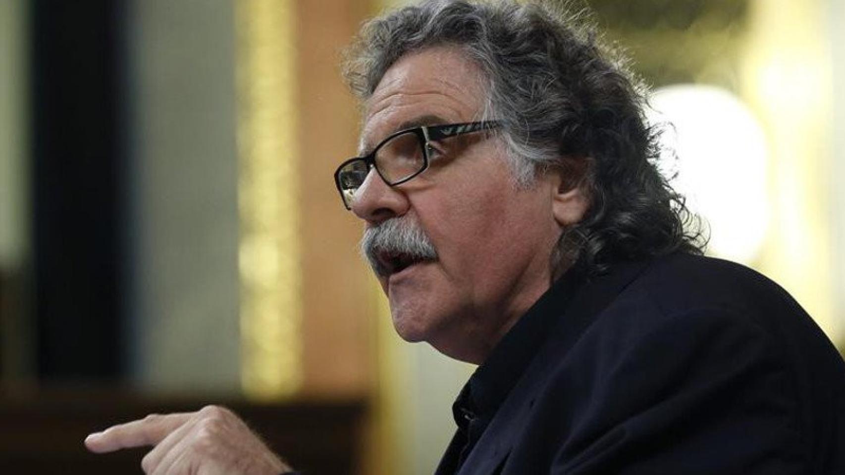 El diputado de ERC en el Congreso Joan Tardà, durante un pleno de la Cámara.