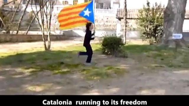 Vídeo independentista elaborado por los alumnos de sexto de primaria de un colegio concertado de Manlleu