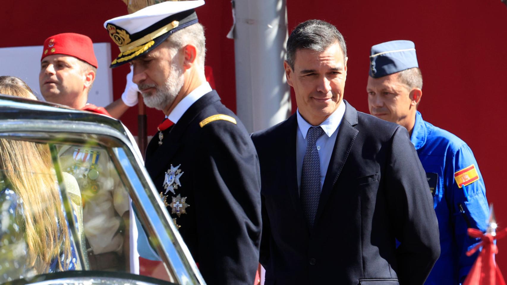 Pedro Sánchez en el desfile del Día de la Fiesta Nacional / EFE