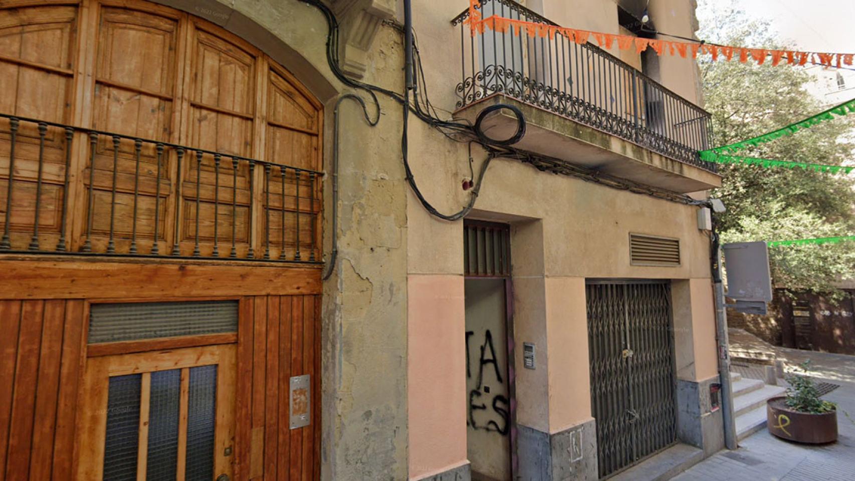 El bloque okupado de Manresa que ha sido desalojado este martes / GOOGLE STREET VIEW