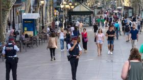 Una imagen de archivo de Las Ramblas el día después de los atentados del 17A / EFE