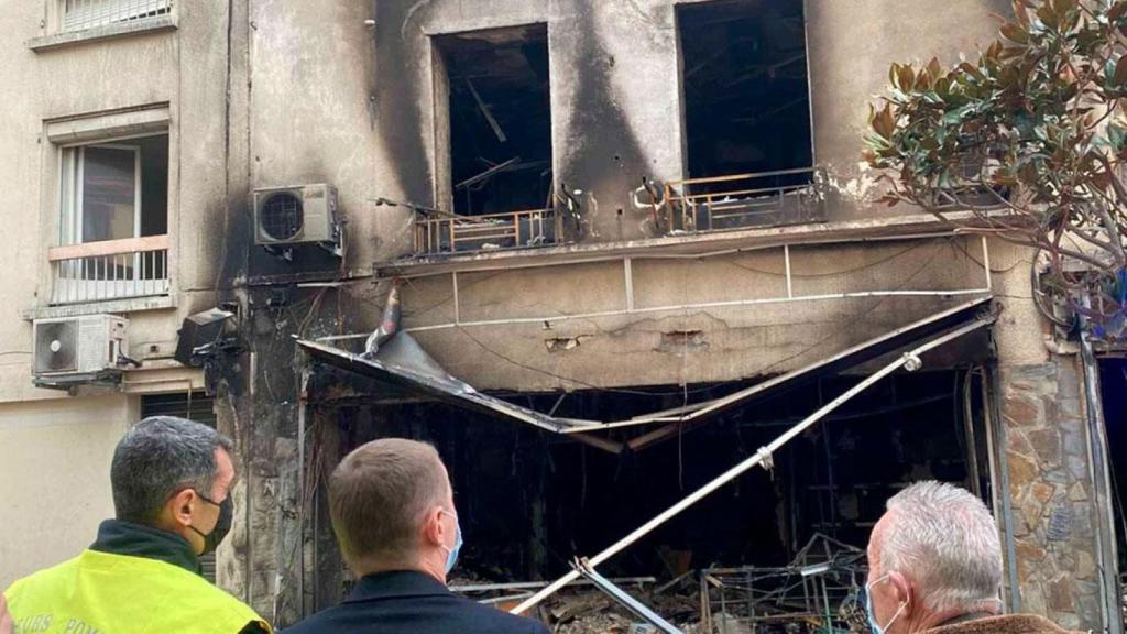 Imagen de la trágica explosión en Saint-Laurent-de-la-Salanque compartida por el gobierno francés / EL ESPAÑOL